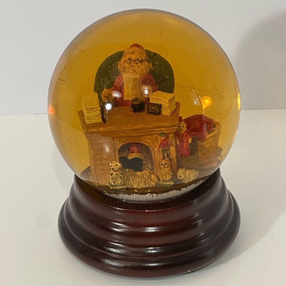 Christmas Snow Globe with Santa’s Workshop